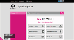 Desktop Screenshot of ipswich.gov.uk